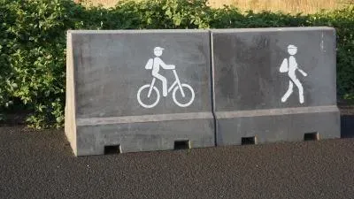GLI-programma deelnemer op fiets