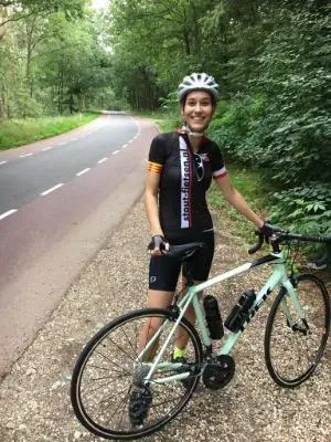 Therapeut op de fiets
